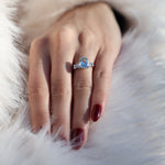 Load image into Gallery viewer, Magnifique XL Aquamarine Yüzük