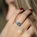 Load image into Gallery viewer, Magnifique XL Aquamarine Yüzük