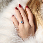 Load image into Gallery viewer, Britt 7 Aquamarine Yüzük