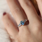 Load image into Gallery viewer, Britt 7 Aquamarine Yüzük