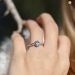 Load image into Gallery viewer, Britt 7 Aquamarine Yüzük