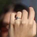 Load image into Gallery viewer, Britt 7 Aquamarine Yüzük