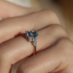 Load image into Gallery viewer, Ilayda Aquamarine Yüzük