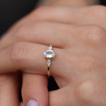 Load image into Gallery viewer, Aegle Beyaz Safir Yüzük