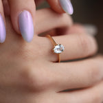 Load image into Gallery viewer, Theia Beyaz Safir Yüzük