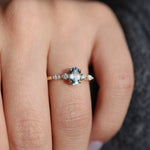 Load image into Gallery viewer, Dorian 70 Aquamarine Topaz Yüzük