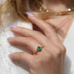 Load image into Gallery viewer, Callisto Zümrüt Yüzük