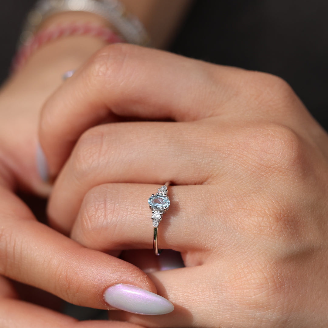 Hestia Aquamarine Yüzük