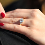 Load image into Gallery viewer, Mila Aquamarine Yüzük