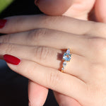 Load image into Gallery viewer, Yasmin Aquamarine Yüzük