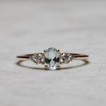 Load image into Gallery viewer, Hestia Sky Blue Topaz Yüzük