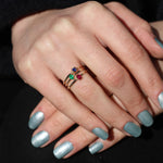 Load image into Gallery viewer, Lorelei Safir Yüzük 3mm