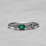 Load image into Gallery viewer, Flora Zümrüt Yüzük