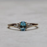 Load image into Gallery viewer, Marjorie London Blue Topaz Yüzük