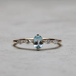 Load image into Gallery viewer, Clotho Sky Blue Topaz Yüzük