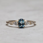 Load image into Gallery viewer, Morrigan London Blue Topaz Yüzük