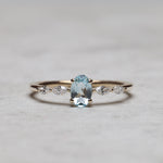 Load image into Gallery viewer, Saule Sky Blue Topaz Yüzük