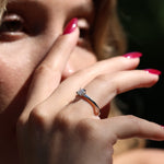 Load image into Gallery viewer, Abigail 50 Yuvarlak Pırlanta Yüzük