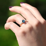 Load image into Gallery viewer, Marjorie London Blue Topaz Yüzük