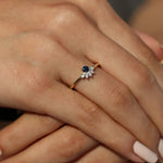 Load image into Gallery viewer, Crown Safir Yüzük