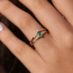 Load image into Gallery viewer, Roma Zümrüt Yüzük