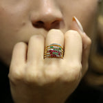 Load image into Gallery viewer, Trivia Tsavorite Yüzük