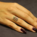 Load image into Gallery viewer, Philomela Zümrüt Yüzük