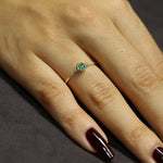 Load image into Gallery viewer, Poena Zümrüt Yüzük