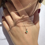 Load image into Gallery viewer, Fortuna Zümrüt Kolye