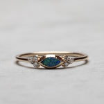 Load image into Gallery viewer, Aurora Opal Doublet Yüzük