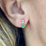 Load image into Gallery viewer, Fortuna Zümrüt Küpe