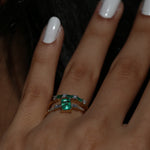 Load image into Gallery viewer, Electra Zümrüt Yüzük