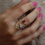 Load image into Gallery viewer, Delia Lemon Quartz Yüzük