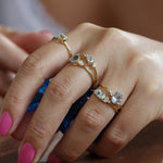 Load image into Gallery viewer, Selene Aquamarine Yüzük