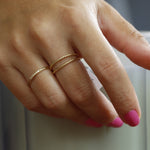 Load image into Gallery viewer, Güverse Desenli Sade Yüzük