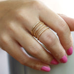 Load image into Gallery viewer, Burgu Desenli Sade Yüzük