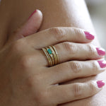 Load image into Gallery viewer, Burgu Desenli Pırlanta Yüzük