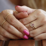 Load image into Gallery viewer, Morgan 6 Morganite Yüzük