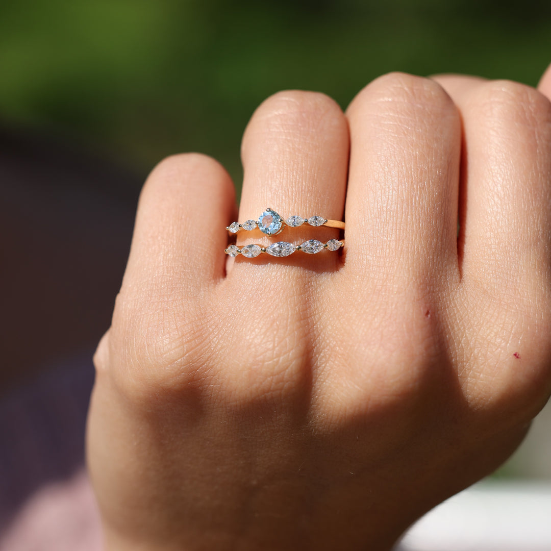 Moira Sky Blue Topaz Yüzük