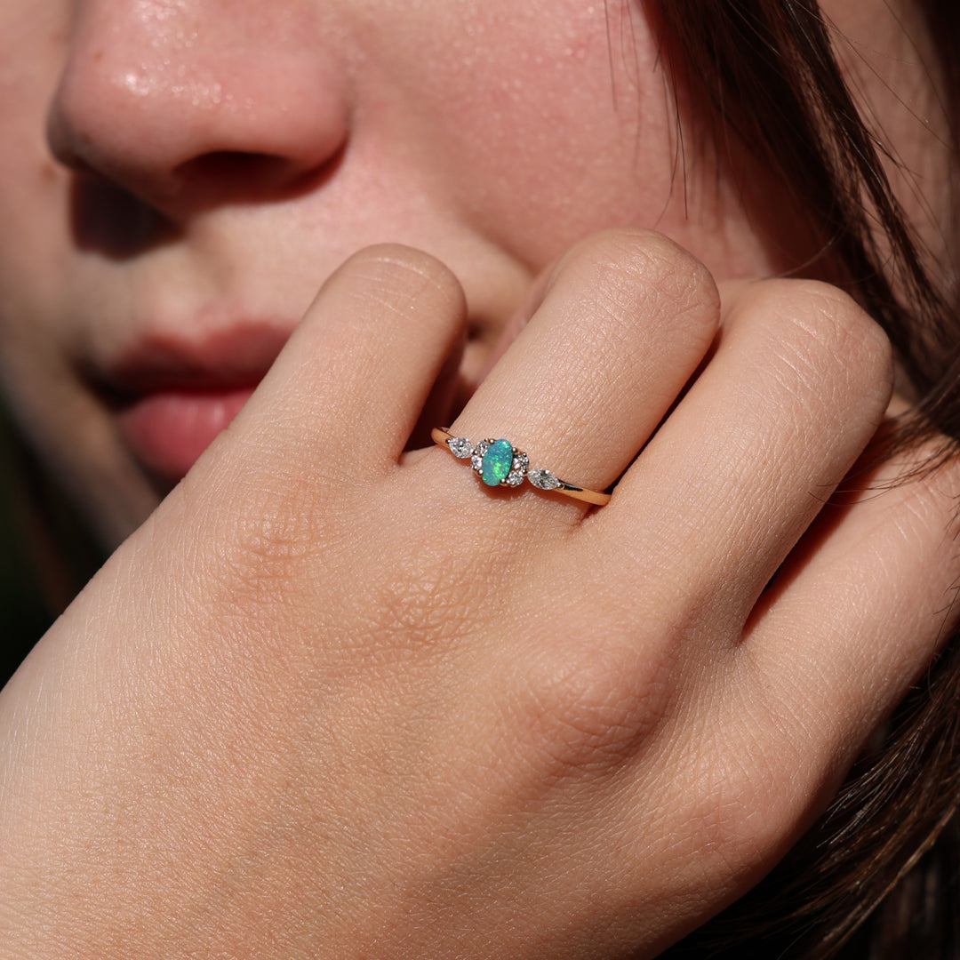 Europa Mini Opal Doublet Yüzük
