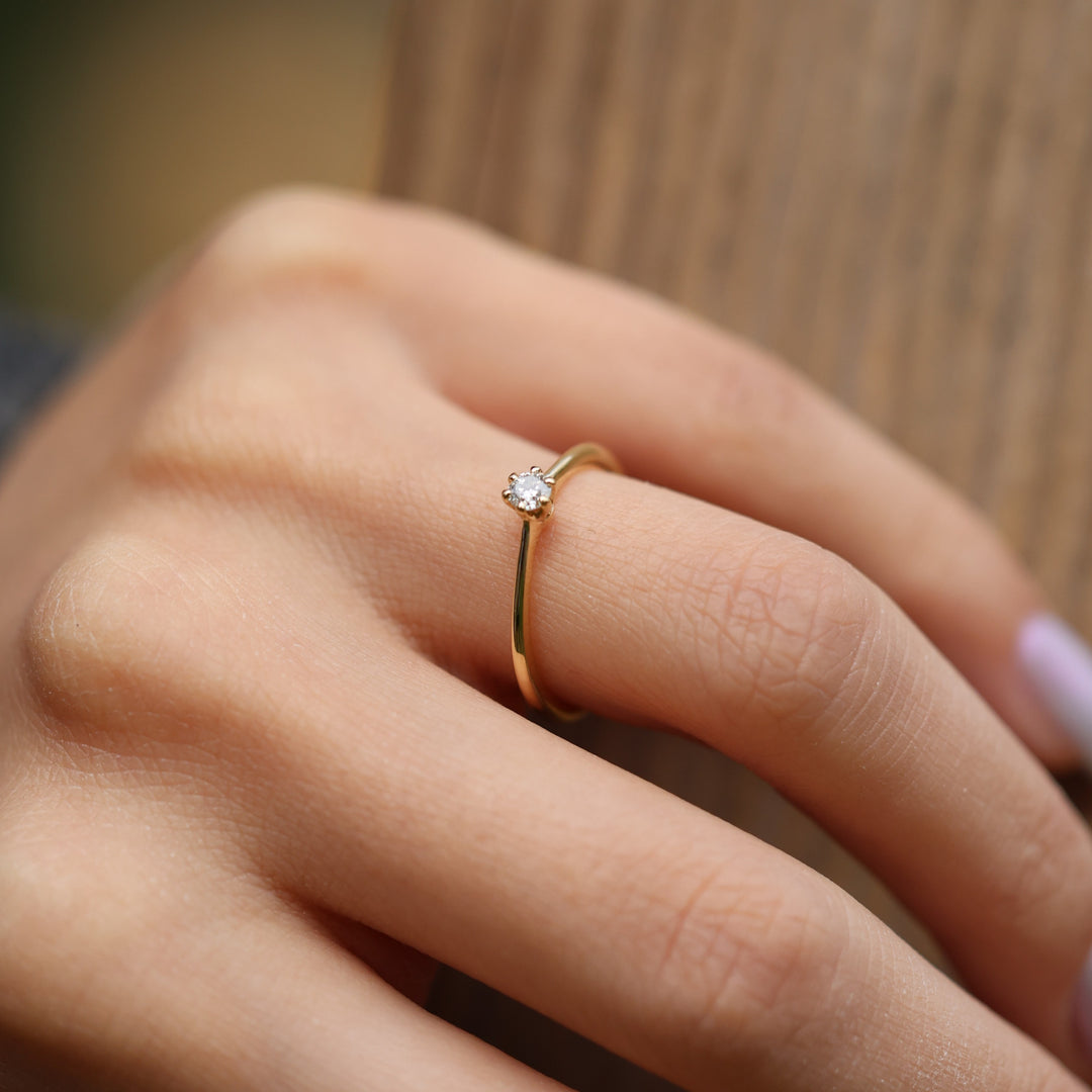 Acacia 15 Yuvarlak Pırlanta Yüzük