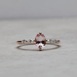 Load image into Gallery viewer, Clotho 70 Morganite Yüzük

