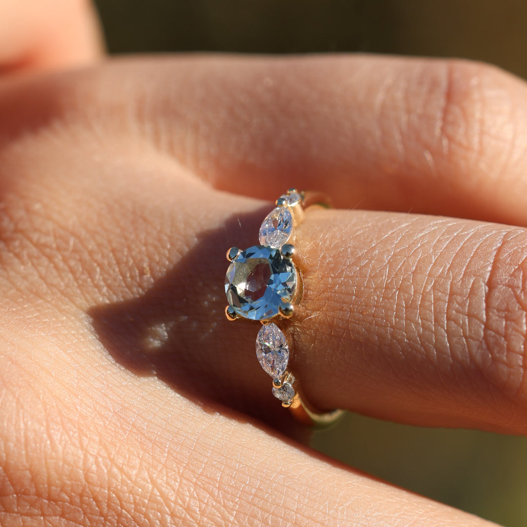 Yasmin Aquamarine Yüzük