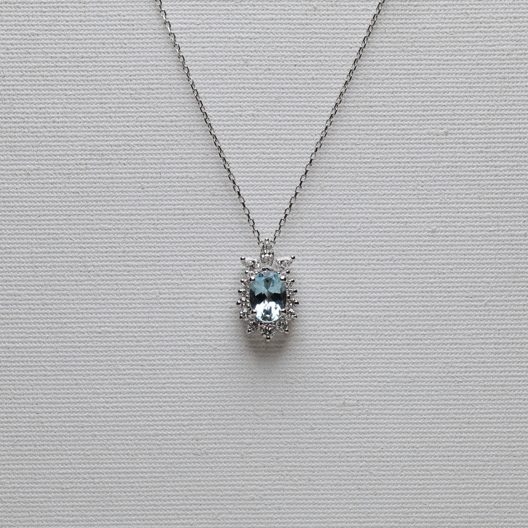 Helia Aquamarine Kolye