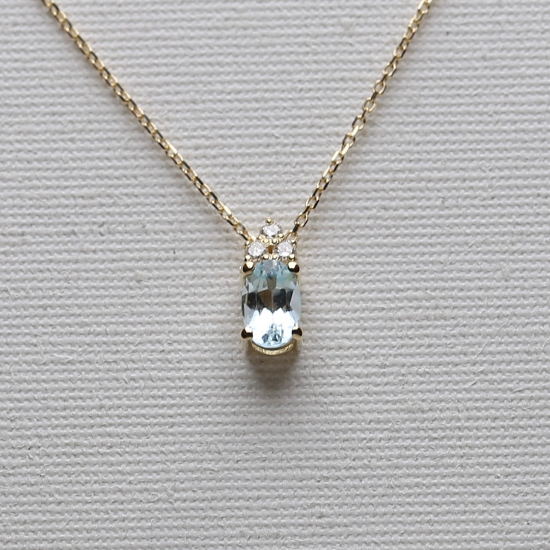 Hera Sky Blue Topaz Kolye