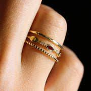 Güverse Desenli Sade Yüzük